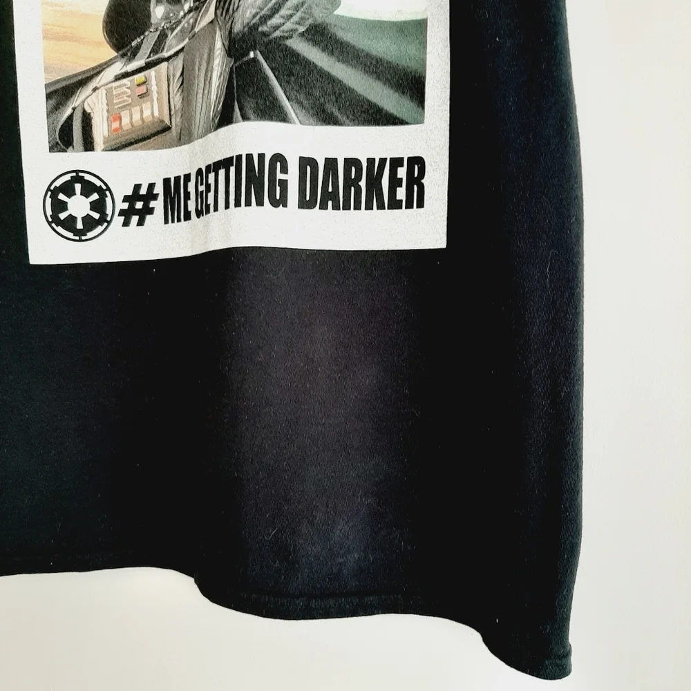 🍒 STAR WARS Darth Vader Crewneck Tee Men's T-shirt Black Sz M - Picture 6 of 11